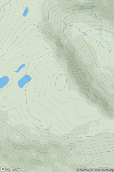 Thumbnail image for Meall Gorm [Applecross to Achnasheen] [NG779409] showing contour plot for surrounding peak